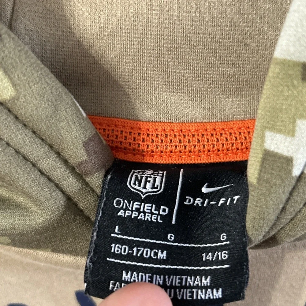 Boys Nike On Field Dallas Cowboys NFL Salute‎ To Service Hoodie Large 14-16 🏈